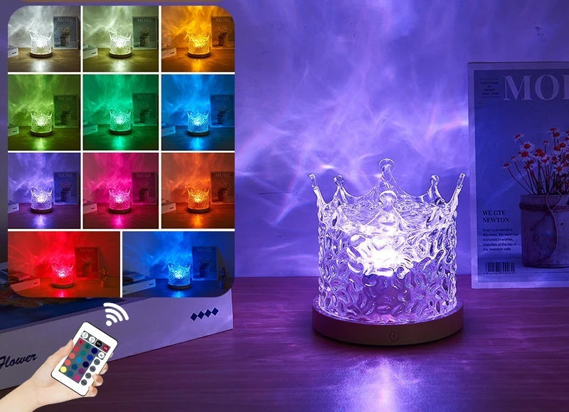 Lampe à Effet Ondes d’Eau LED 💡