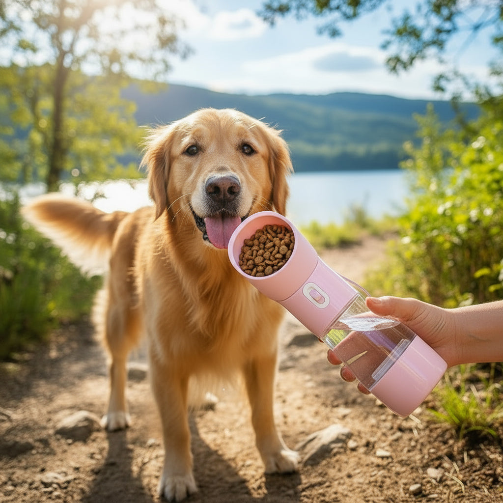 Pet Dog Water Bottle Feeder Bowl Portable Water Food Bottle Pets Outdoor Travel Drinking Dog Bowls Water Bowl for Dogs