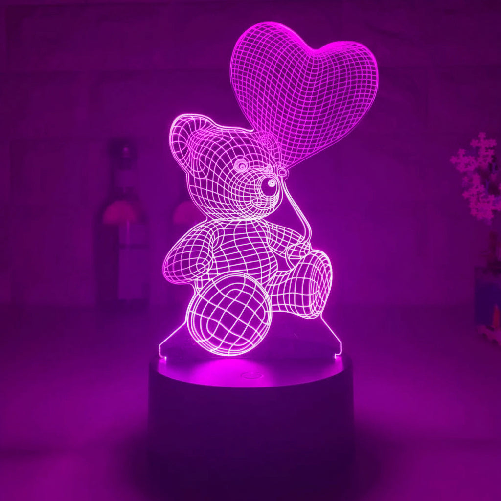 3D Lamp Acrylic USB LED Night Lights Neon Sign Lamp Xmas Christmas Decorations for Home Bedroom Birthday Decor Valentines Day Gifts