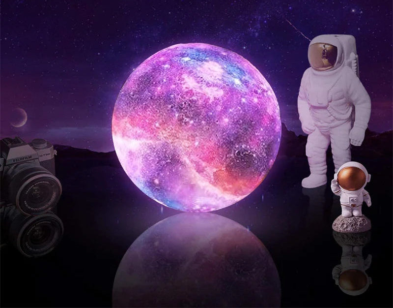 Moon Lamp Kids Night Light Galaxy Lamp 16 Colors LED 3D Star Moon Light Change Touch and Remote Control Galaxy Light for Gifts