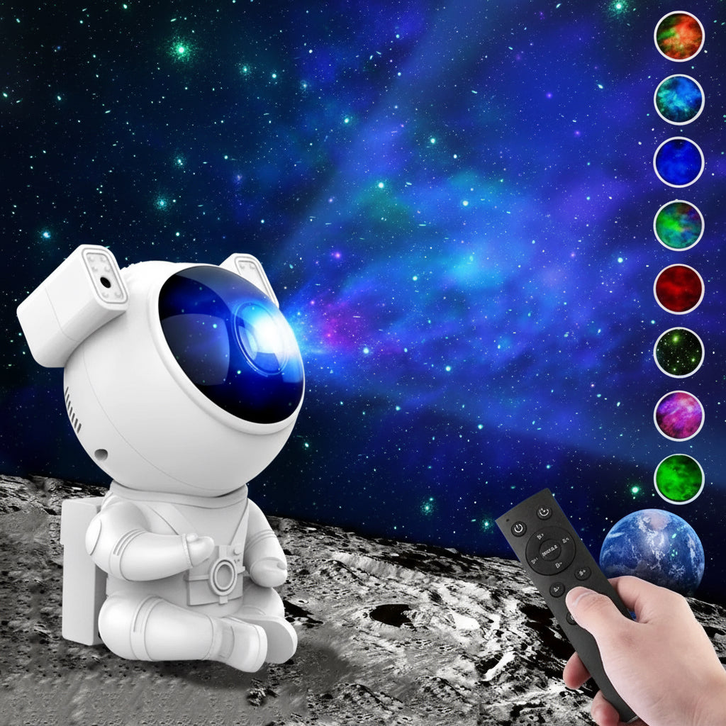 NEW Astronaut Galaxy Starry Projector Night Light Star Sky Night Lamp for Bedroom Home Decorative Kids Birthday Gift
