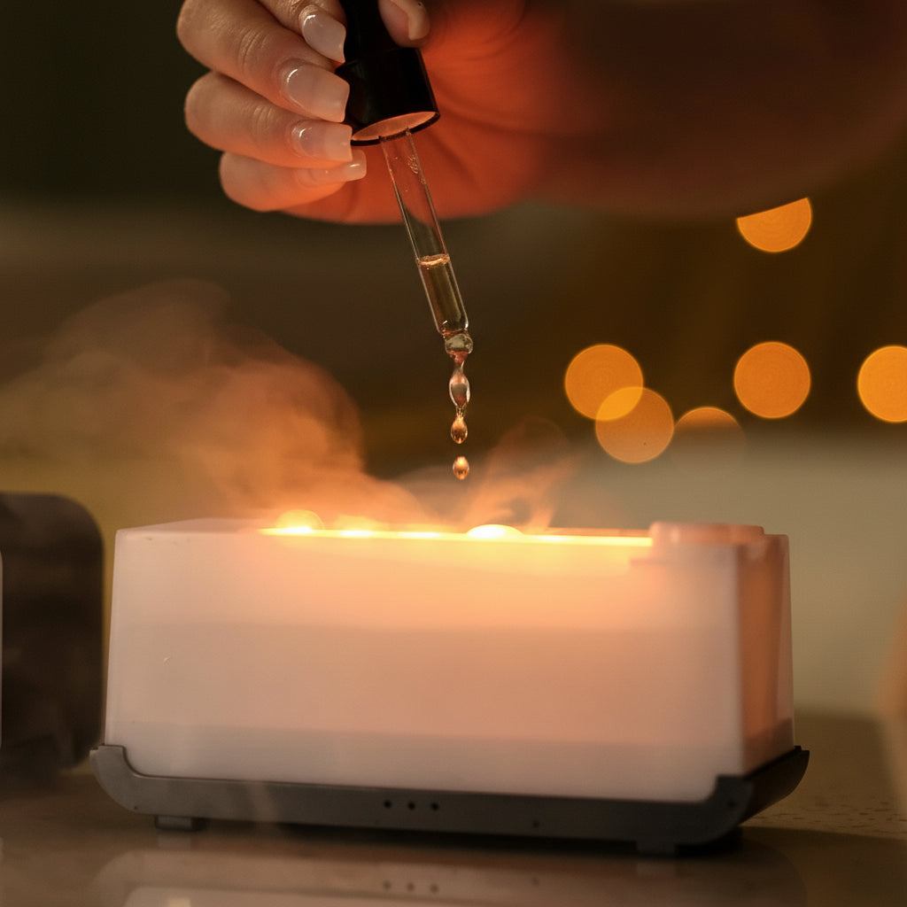 Flame Aroma Diffuser: USB Powered Aromatherapy & Humidifier in One