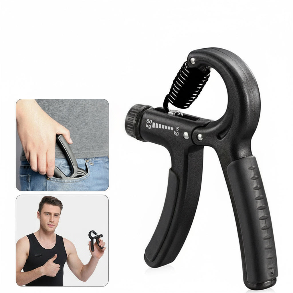 Hand Grip Adjustable Trainer Gripper Strengthener Gym Strength Exerciser Adjustable Heavy Gripper Fitness Hand Exerciser Grip Wrist Training Increase Strength Spring Finger Pinch Carpal Expander