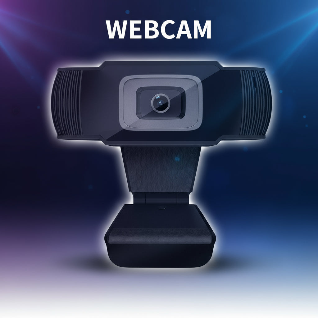 720P HD Webcam with Mic Rotatable PC Desktop Web Camera Cam Mini Computer Webcamera Cam Video Recording Work in Stock