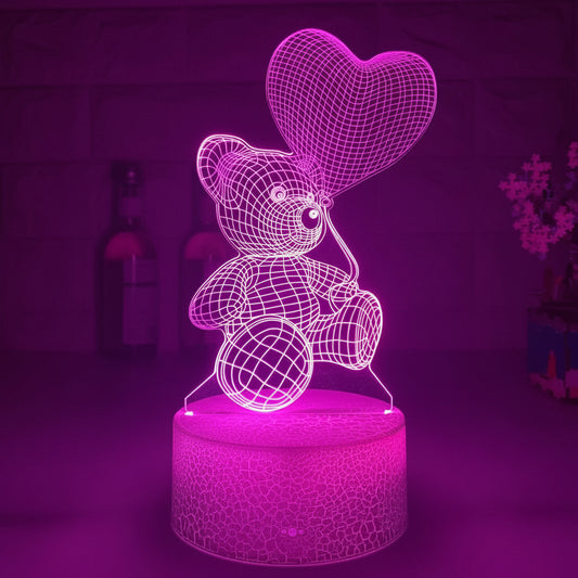 3D Lamp Acrylic USB LED Night Lights Neon Sign Lamp Xmas Christmas Decorations for Home Bedroom Birthday Decor Valentines Day Gifts
