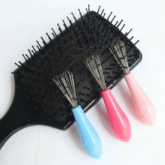 Comb Hair Brush Cleaner Plastic Handle Cleaning Brush Remover Embedded Beauty Tools Cleaning Products Cleaning Supplies