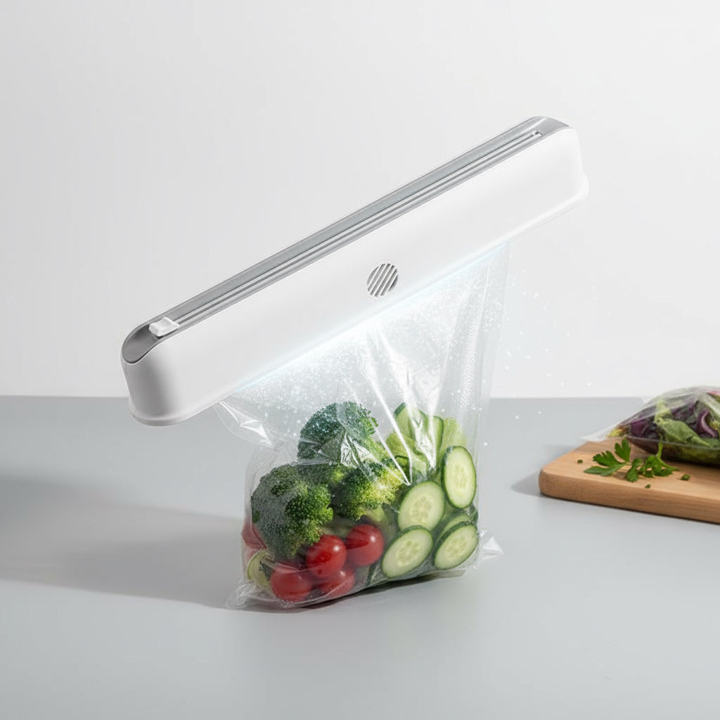 Cling Film Suction Cup Wall-Mounted Box Kitchen Adjustable Storage Cutter