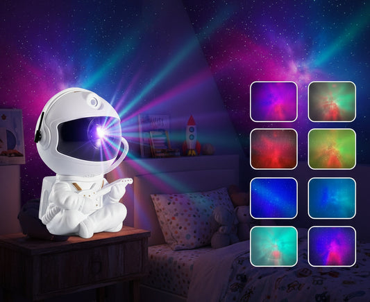 NEW Astronaut Galaxy Starry Projector Night Light Star Sky Night Lamp for Bedroom Home Decorative Kids Birthday Gift